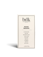 euaden BDK Parfums Rouge Smoking unisex parfüm kutusu, beyaz arka plan üzerinde minimalist ve şık tasarım