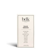 euaden BDK Parfums Rouge Smoking unisex parfüm kutusu, beyaz arka plan üzerinde minimalist ve şık tasarım