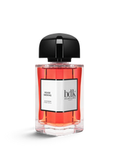 euaden BDK Parfums Rouge Smoking 100 ml unisex parfüm, şık cam şişesi ve kırmızı parfüm sıvısı ile