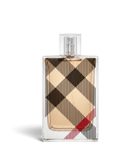 euaden Burberry Brit Woman EDP 100 ml parfüm, ikonik ekose desenli şeffaf cam şişesiyle zarif ve modern bir tasarım.