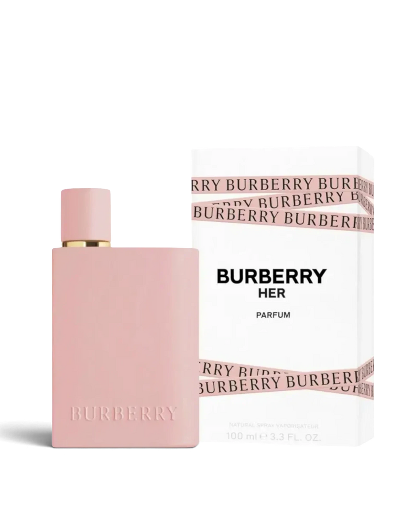 Euaden Burberry Her Parfum, pembe şişeli, meyvemsi ve çiçeksi notalara sahip lüks kadın parfümü