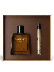 euaden Burberry Hero erkek parfüm hediye seti, 100ml EDP şişe ve 10ml seyahat boyu parfüm içeren şık kutu tasarımı.