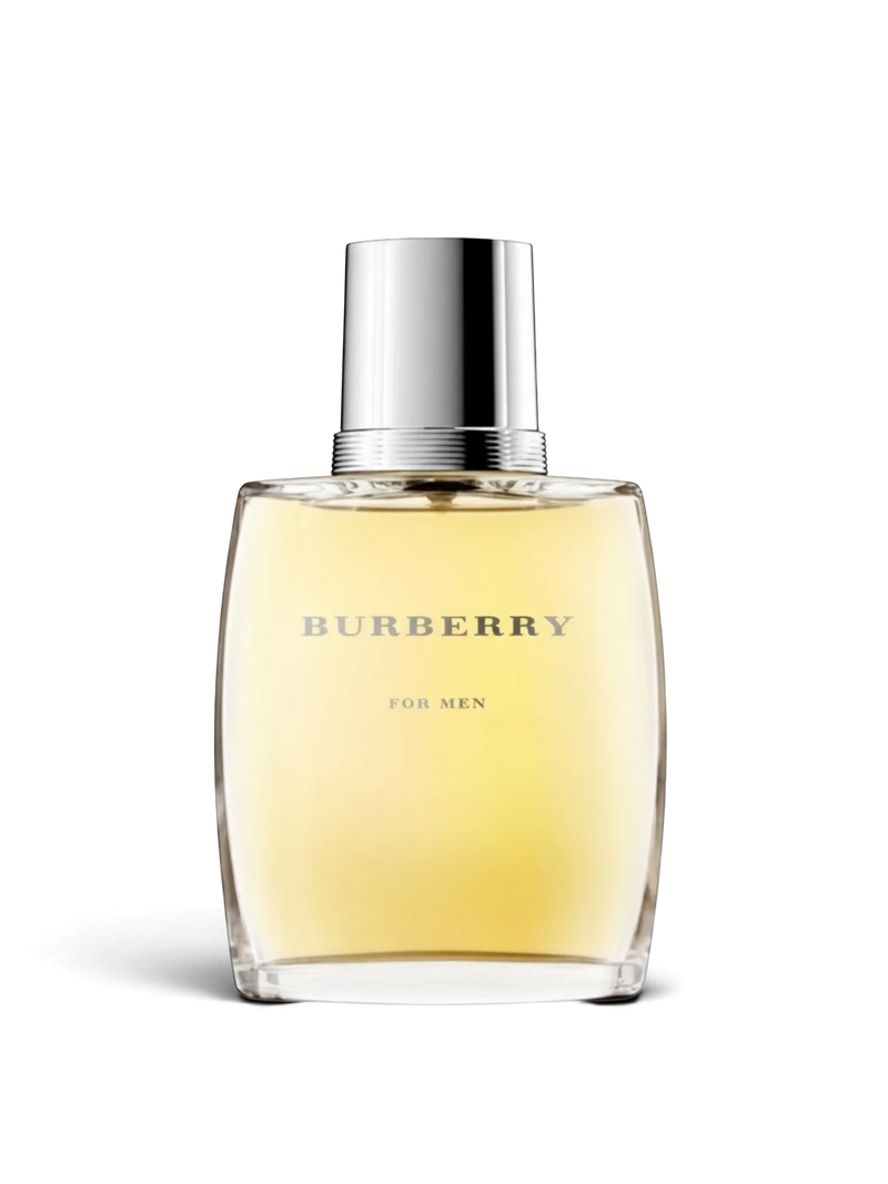 Euaden Burberry Men EDT 100 ml erkek parfümü, şık cam şişesi ve gümüş kapak tasarımıyla klasik maskülen koku.