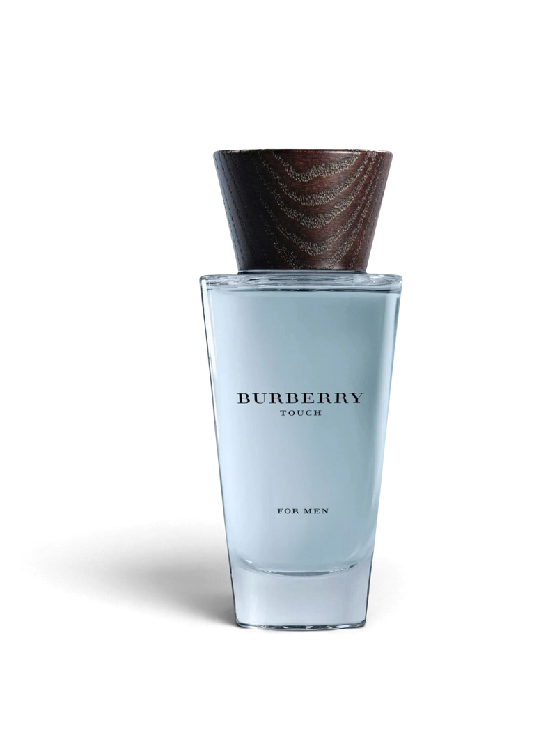 euaden Burberry Touch Men EDT 100 ml erkek parfümü, ahşap kapaklı şık cam şişesiyle yumuşak ve maskülen bir tasarım.