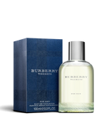Euaden Burberry Weekend Men 100 ml erkek parfümü ve lacivert desenli kutusu