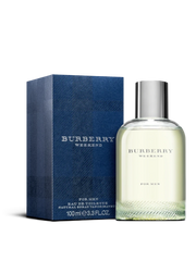 Euaden Burberry Weekend Men 100 ml erkek parfümü ve lacivert desenli kutusu