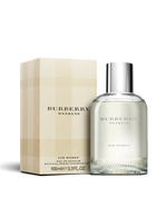 euaden Burberry Weekend Woman EDP 100 ml parfüm, ikonik ekose desenli kutusu ve şık cam şişesi ile çiçeksi koku.