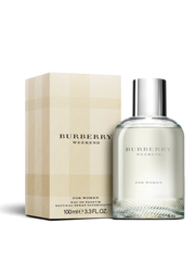 euaden Burberry Weekend Woman EDP 100 ml parfüm, ikonik ekose desenli kutusu ve şık cam şişesi ile çiçeksi koku.