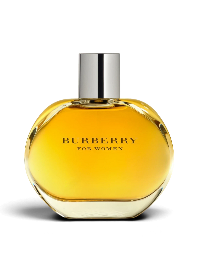 euaden Burberry Woman EDP 100 ml kadın parfümü, şık cam şişesi ve kehribar rengi kokusuyla