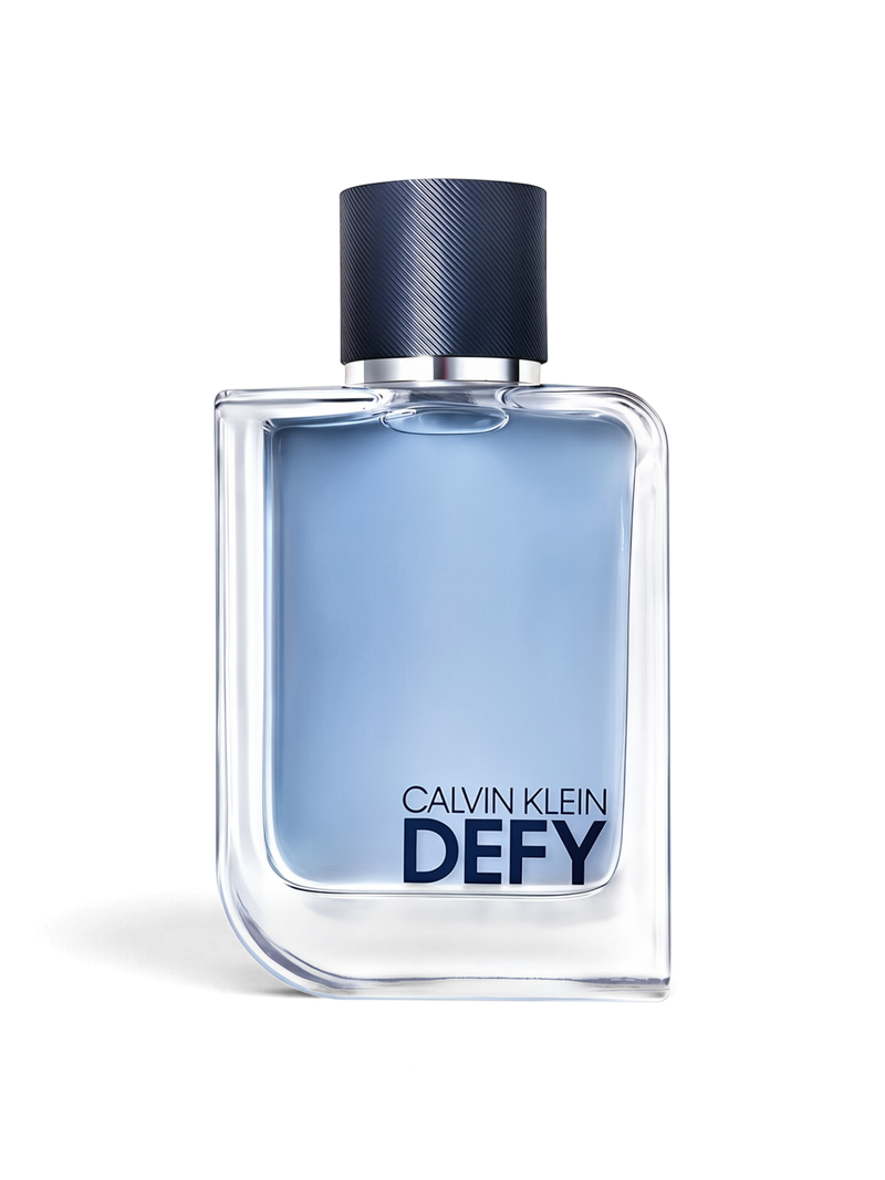 Euaden Calvin Klein Defy erkek parfümü, 100 ml şık cam şişesi ve modern mavi tasarımıyla ferah ve maskülen bir koku.