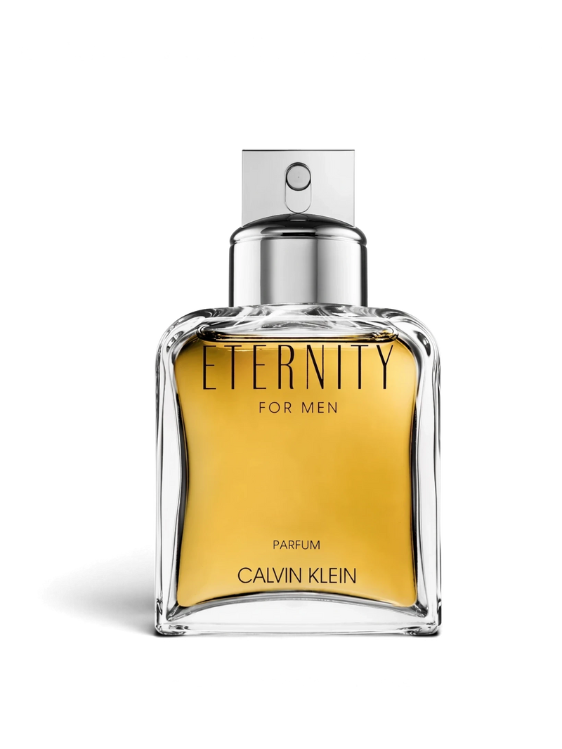 Euaden Calvin Klein Eternity Men Parfum 100 ml erkek parfüm şişesi, kehribar renkli cam tasarımıyla