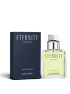 Euaden Calvin Klein Eternity Men EDT 100 ml erkek parfümü, şık cam şişesi ve lacivert kutusu ile klasik fujer kokusu.