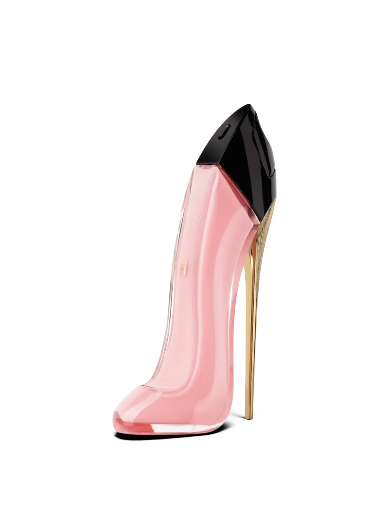 euaden koleksiyonundan pembe stiletto tasarımlı Carolina Herrera Good Girl Blush kadın parfüm şişesi