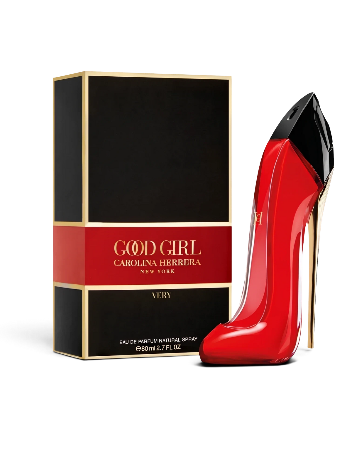 euaden Carolina Herrera Good Girl Very Good Girl kırmızı stiletto formunda kadın parfümü ve özel kutusu