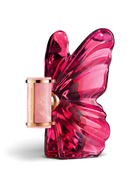 euaden Carolina Herrera La Bomba 50 ml kadın parfümü, kelebek kanadı formunda şık pembe cam şişe tasarımı