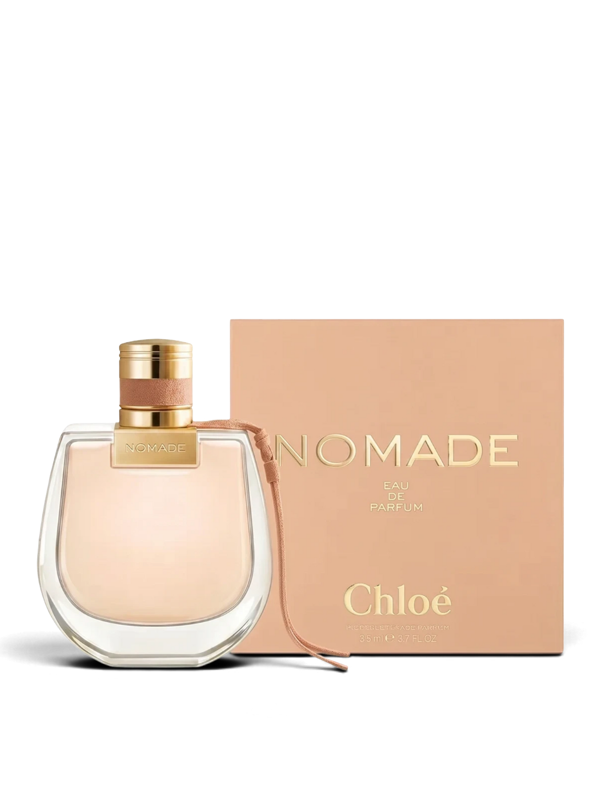euaden Chloé Nomade kadın parfümü, şık cam şişesi ve bej renkli kutusu ile şipre floral koku tasarımı
