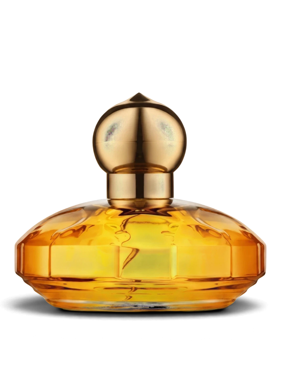 euaden Chopard Casmir kadın parfümü, altın sarısı cam şişesi ve ikonik kubbe kapak tasarımı ile 100 ml EDP