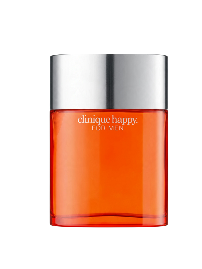 euaden Clinique Happy Men EDT 100 ml turuncu cam şişeli narenciye ve odunsu notalara sahip erkek parfümü