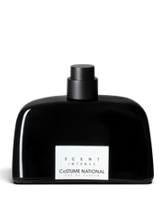 euaden Costume National Scent Intense unisex parfüm, siyah şık şişe tasarımı ve beyaz etiketiyle 100 ml EDP