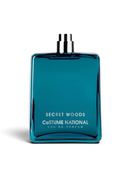 euaden Costume National Secret Woods unisex parfüm, şık ve modern tasarımlı koyu turkuaz cam şişede 100 ml EDP