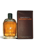 euaden Davidoff Adventure erkek parfümü 100 ml cam şişe ve deri dokulu kahverengi kutusu ile