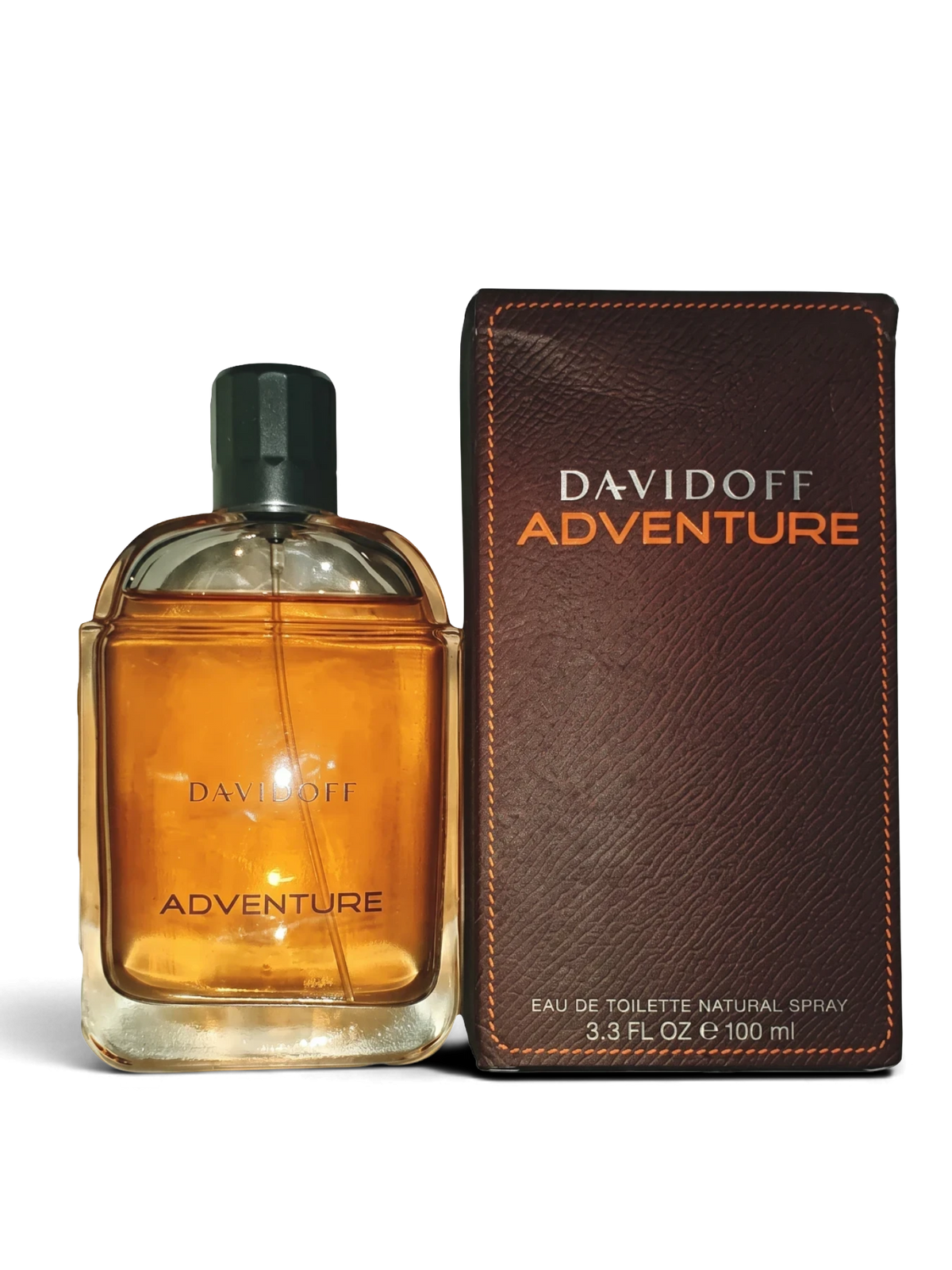 euaden Davidoff Adventure erkek parfümü 100 ml cam şişe ve deri dokulu kahverengi kutusu ile