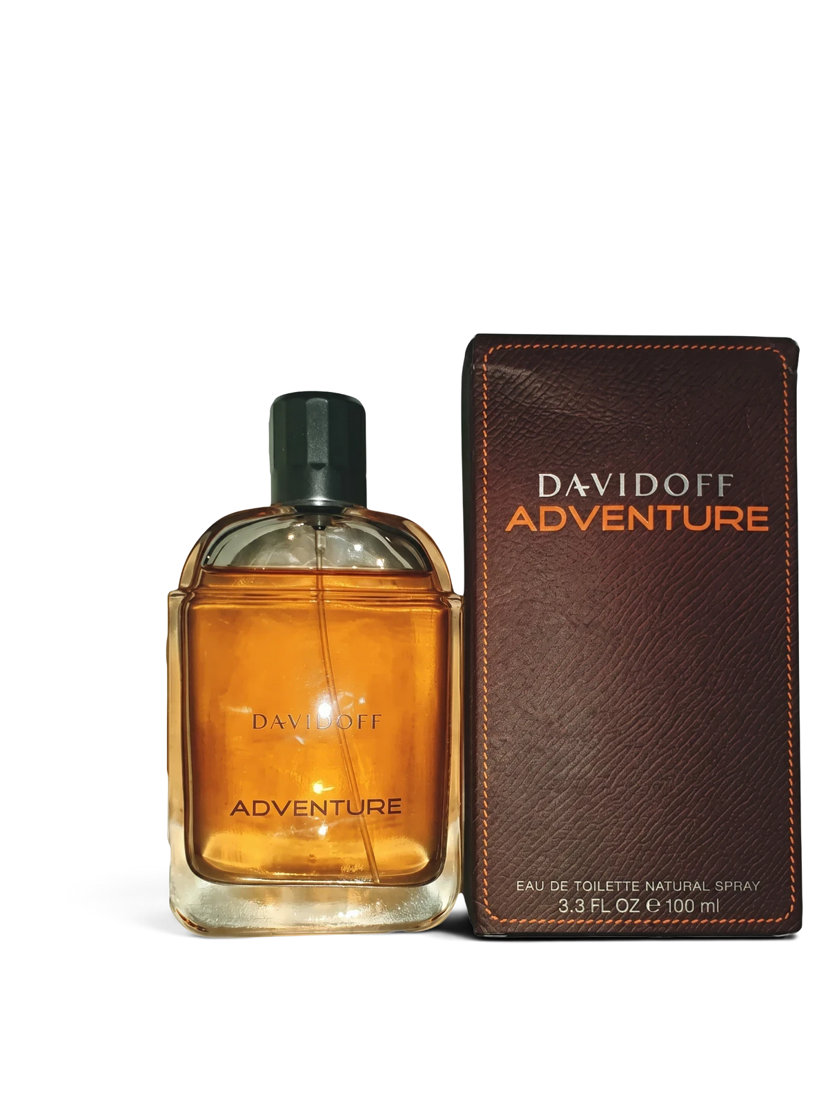 euaden Davidoff Adventure erkek parfümü 100 ml cam şişe ve deri dokulu kahverengi kutusu ile