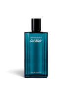 euaden Davidoff Cool Water erkek parfümü, ikonik koyu mavi cam şişesi ve ferah deniz notalarıyla maskülen bir tasarım.