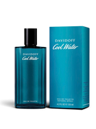 euaden Davidoff Cool Water erkek parfümü, ikonik mavi cam şişesi ve kutusu ile ferah deniz notalı EDT kokusu