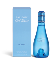 euaden Davidoff Cool Water Woman 100 ml açık mavi cam şişeli ferah ve çiçeksi kadın parfümü
