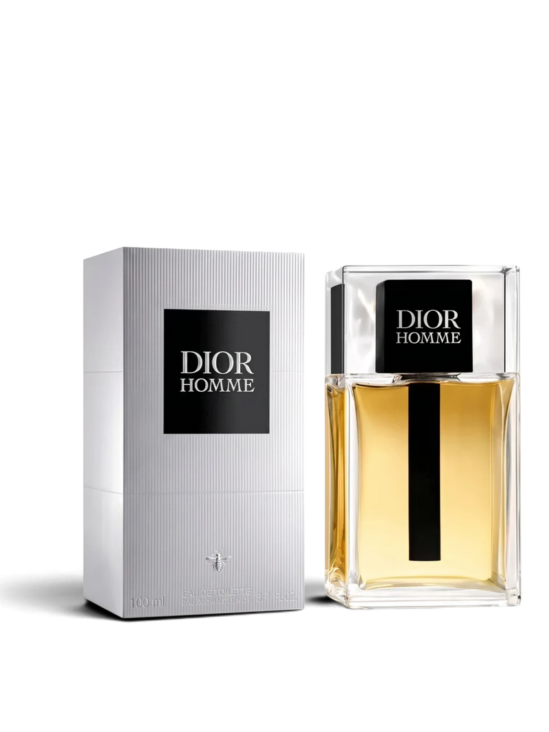 euaden Dior Homme EDT erkek parfümü, şık cam şişesi ve gümüş detaylı kutusuyla sofistike bir koku deneyimi sunuyor.