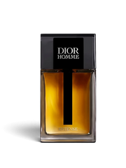 euaden Dior Homme Intense erkek parfümü, kehribar renkli cam şişesi ve zarif siyah kapağıyla lüks odunsu koku.