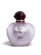 euaden Dior Pure Poison kadın parfümü, sedefli cam şişesi ve koyu mor kapağı ile 100 ml EDP tasarımı.