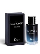 euaden Dior Sauvage EDP erkek parfümü, şık siyah kutusu ve degrade cam şişesiyle sofistike bir görünüm sunuyor.