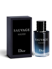 euaden Dior Sauvage EDP erkek parfümü, şık siyah kutusu ve degrade cam şişesiyle sofistike bir görünüm sunuyor.