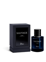 euaden Dior Sauvage Elixir erkek parfümü ve şık siyah kutusu, yoğun ve odunsu notalara sahip lüks parfüm şişesi