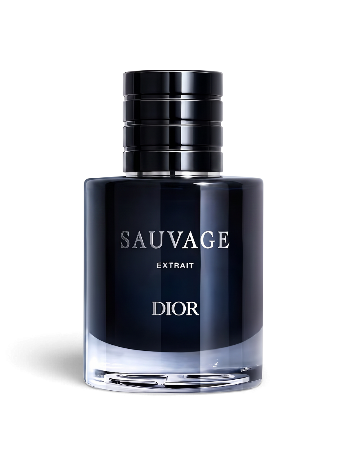 Euaden koleksiyonundan 50 ml Dior Sauvage Extrait erkek parfümü, şık koyu lacivert cam şişesiyle.