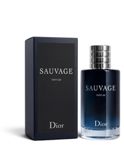 Euaden Dior Sauvage Parfum erkek parfümü, koyu lacivert cam şişesi ve şık siyah kutusu ile odunsu ve yoğun bir koku.