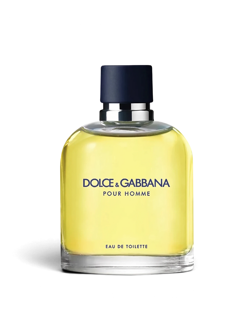 euaden Dolce & Gabbana Pour Homme 125 ml erkek parfümü, şık cam şişesi ve aromatik kokusuyla klasik maskülen tasarım