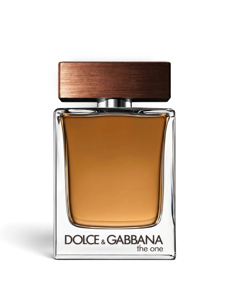 Euaden Dolce & Gabbana The One erkek parfümü, 100 ml şık cam şişesi ve koyu ahşap görünümlü kapağı ile