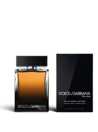 euaden Dolce & Gabbana The One erkek parfümü, kehribar renkli cam şişesi ve şık siyah kutusuyla sofistike bir tasarım.