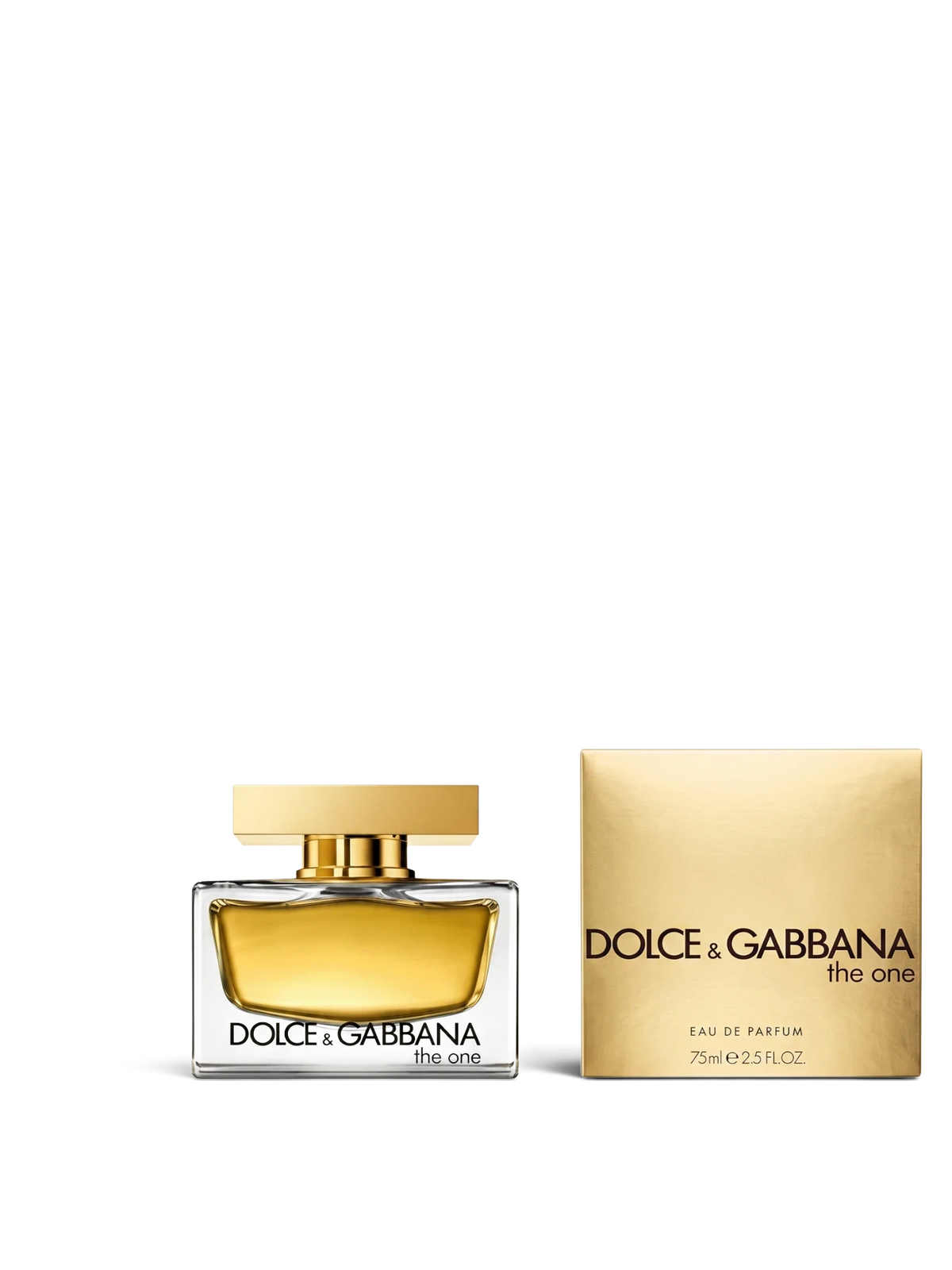 euaden Dolce & Gabbana The One kadın parfümü, 75 ml altın rengi şık şişesi ve özel kutusu ile birlikte