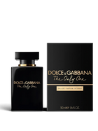 euaden Dolce & Gabbana The Only One Intense kadın parfümü, şık siyah şişesi ve uyumlu siyah kutusu ile