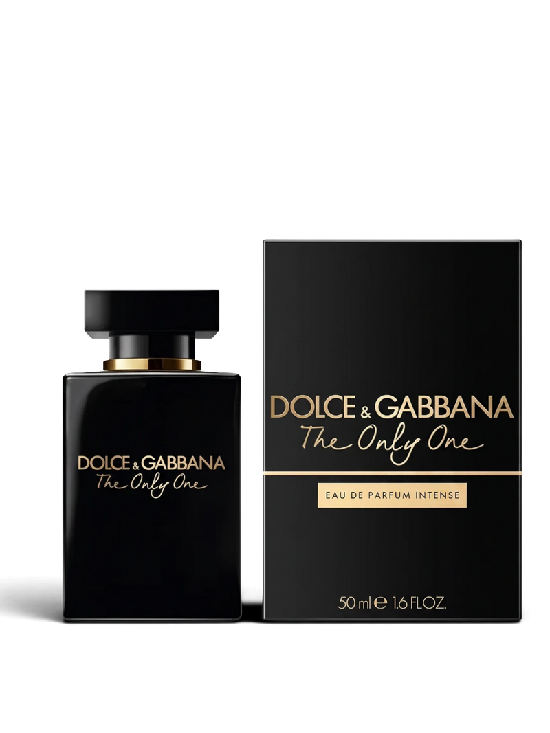 euaden Dolce & Gabbana The Only One Intense kadın parfümü, şık siyah şişesi ve uyumlu siyah kutusu ile