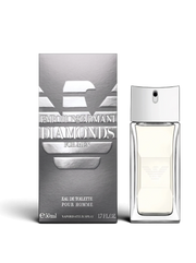 euaden Emporio Armani Diamonds Men 50 ml erkek parfümü, gümüş kutusu ve şık cam şişesiyle modern bir tasarım sunuyor.