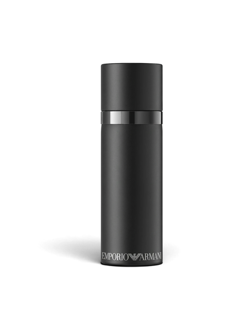 euaden Emporio Armani He erkek parfümü 100 ml minimalist siyah silindirik şişe tasarımı
