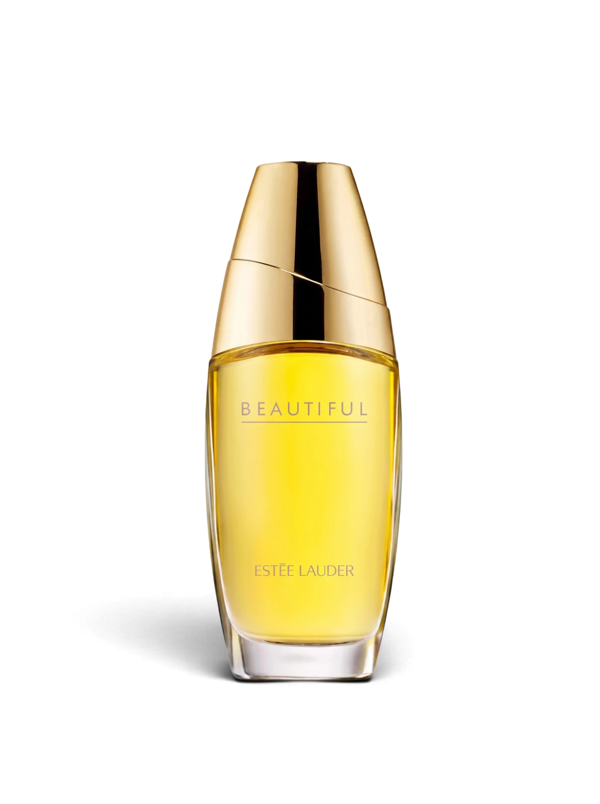 euaden Estée Lauder Beautiful kadın parfümü, altın kapaklı şık cam şişesiyle çiçeksi ve zarif bir koku deneyimi sunuyor.