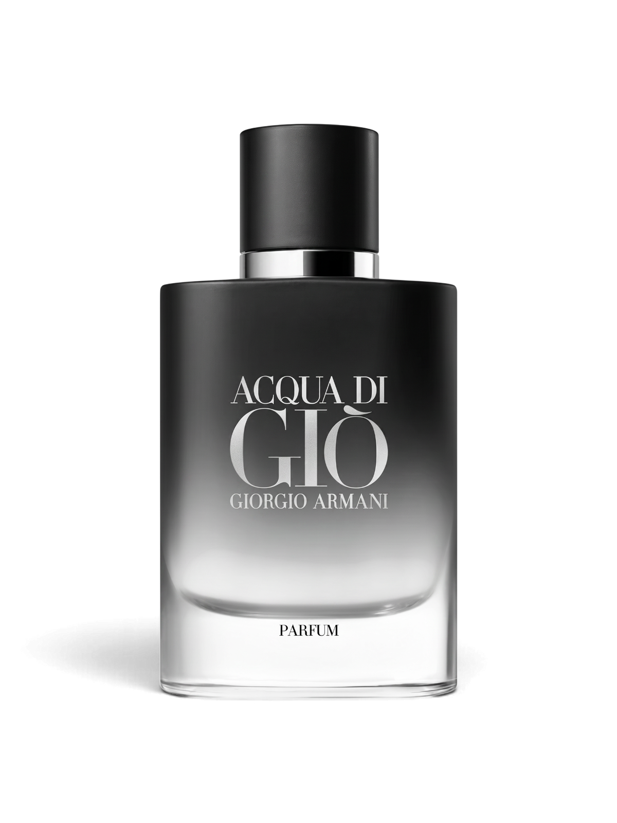 euaden Giorgio Armani Acqua Di Giò Parfum 75 ml erkek parfümü, siyah ve şeffaf geçişli cam şişe tasarımıyla.