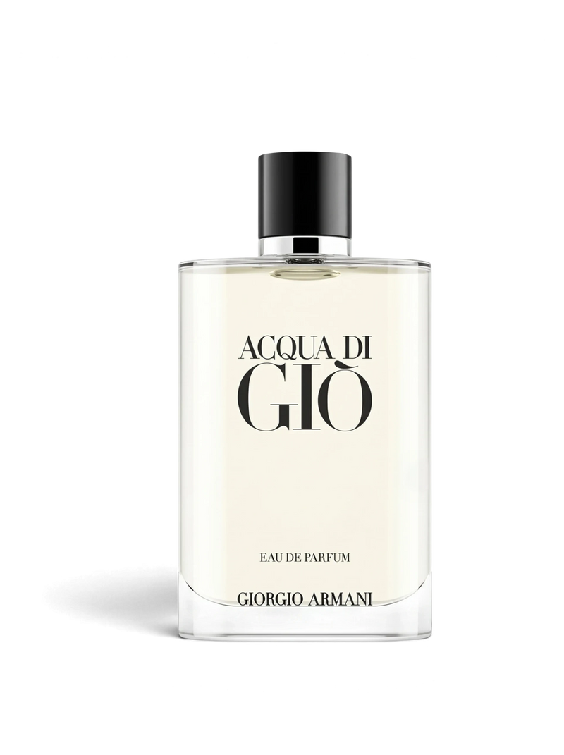 euaden Giorgio Armani Acqua Di Giò Pour Homme EDP erkek parfümü, şık cam şişesi ve modern tasarımıyla