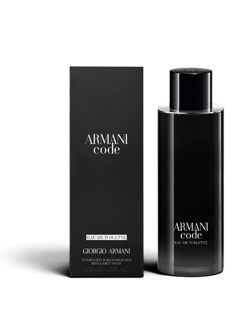 euaden Giorgio Armani Armani Code erkek parfümü 200ml siyah şık şişe ve kutusu